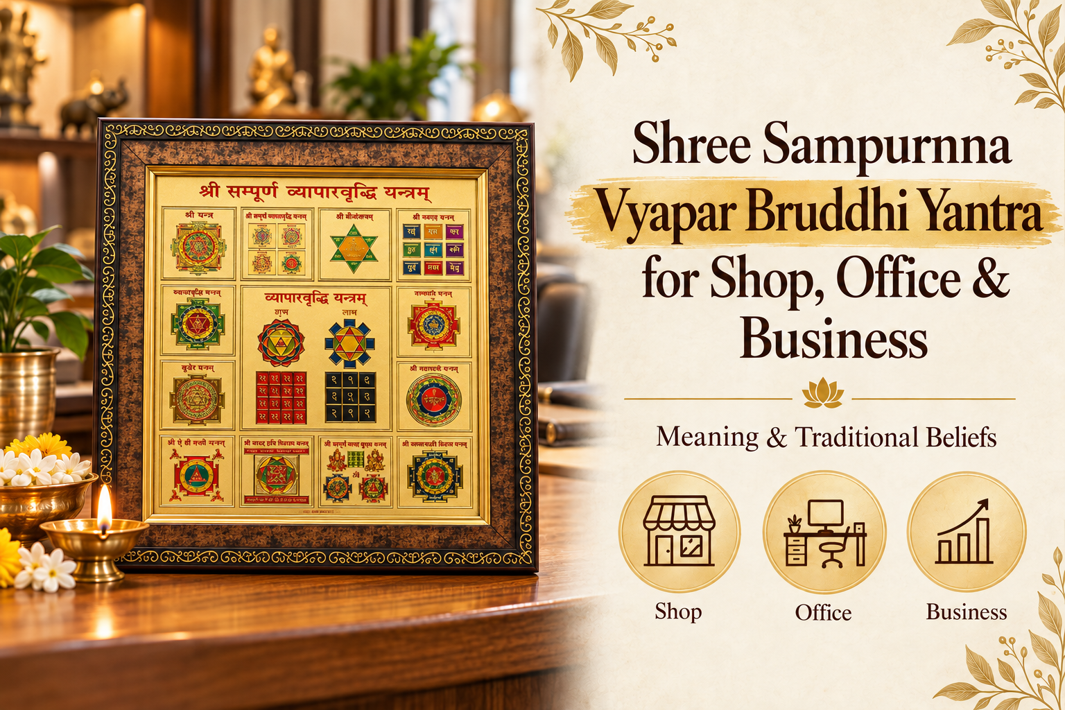 Shree Sampurnna Vyapar Bruddhi Yantra for Shop, Office & Business