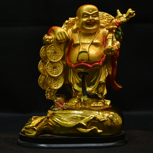 Vastu Laughing Buddha Statue (10 Inches - Polyresin) - Best Quality
