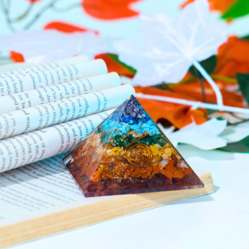Organite Seven Chakra Pyramid