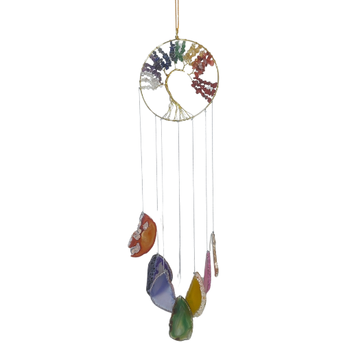 Crystal Wind Chimes (12 Inches)-The Tree Of Life