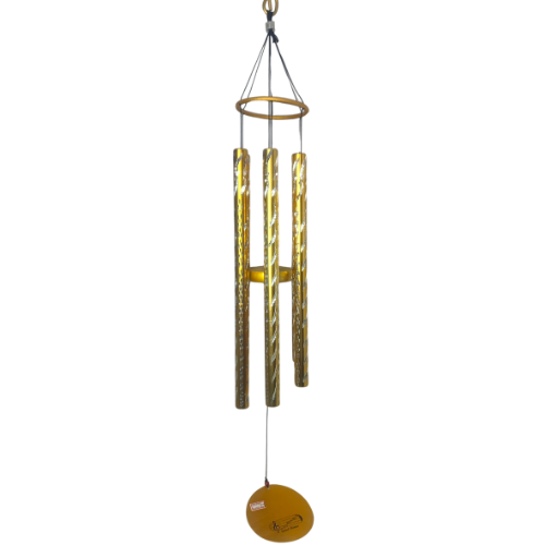 Wind Chimes (12 Inches Heavy Weight )- Golden - 6 Pipe