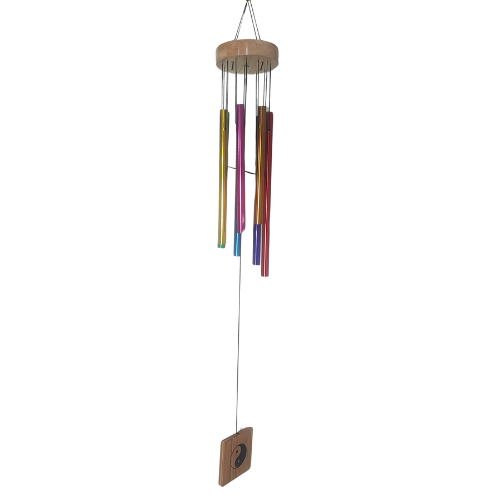 Wind Chimes (12 Inches)- Multi Color- 7 Pipe