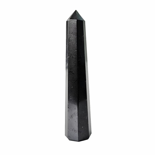 Black Tourmaline (80 - 90gm) Pencil Tower