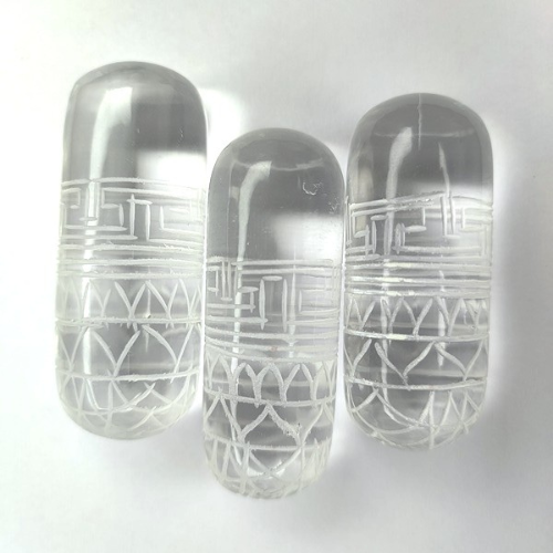 Clear Quartz Kailash Yantra (Cylindrical) (100-150gms)
