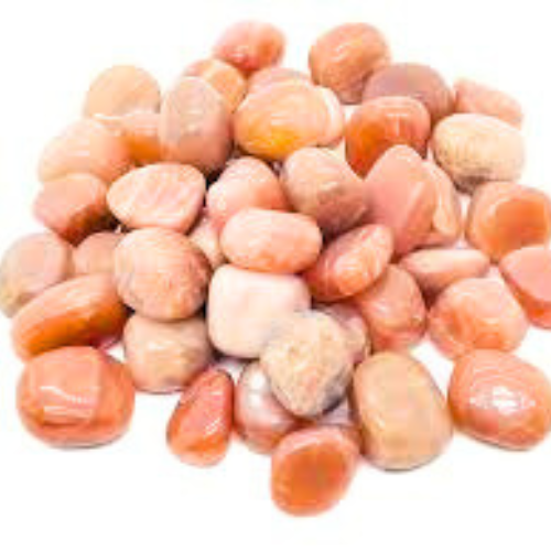 Peach Moon Stone tumble