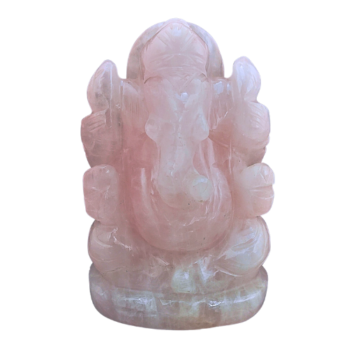 Rose Quartz Ganesha (110 to 130 gm approx)