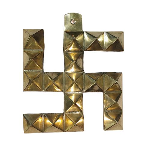 17 Pyramid Swastik (Brass) (6 inches)