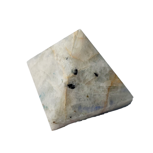 Rain Bow Moon Stone Pyramid (120-135gm)