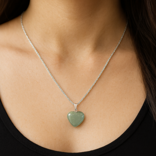 Green Aventurine Pendant (Heart)