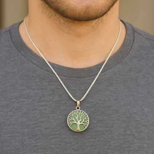 Green Aventurine Pendant (Tree of life)