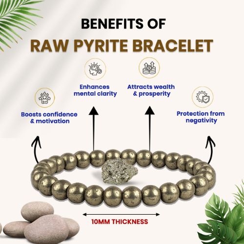 Pyrite Bracelet (10MM Thickness)