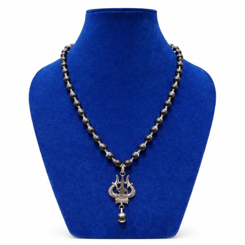 karungali white metal with Trisul Mala