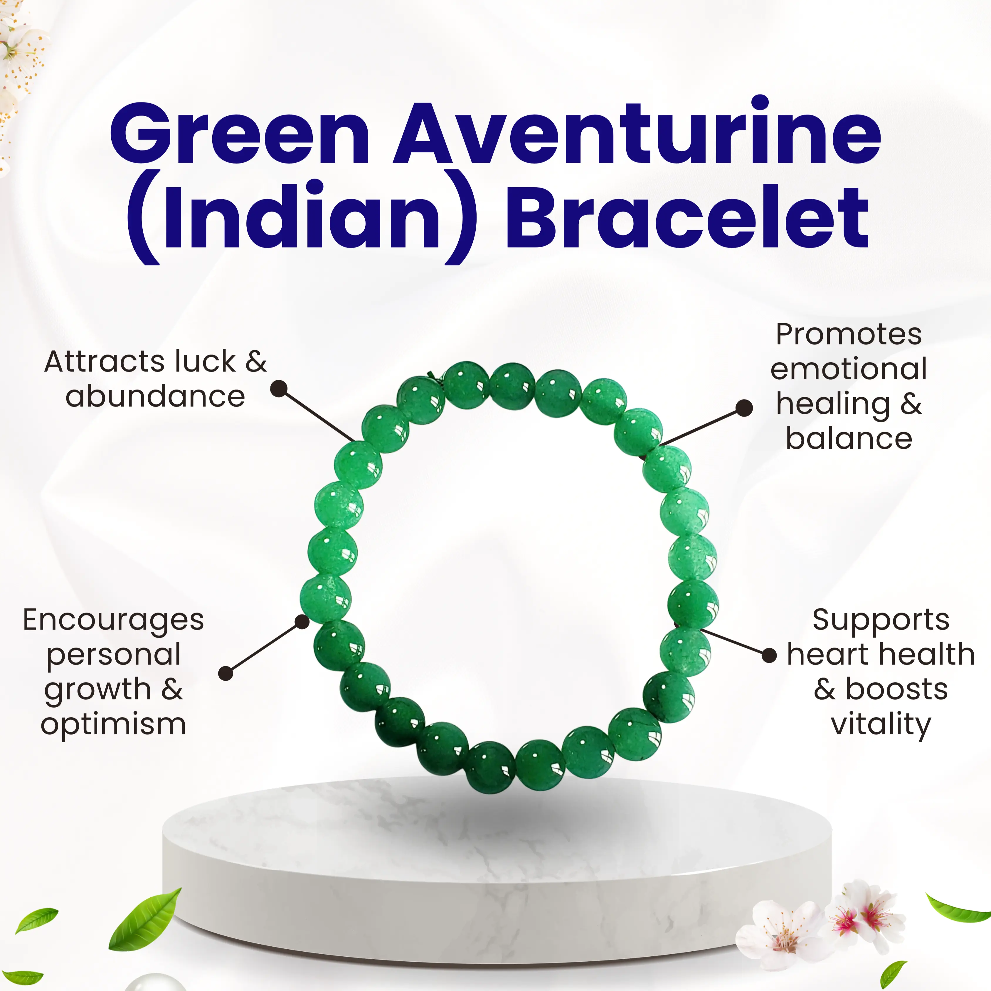 Green Aventurine  (Indian) Bracelet