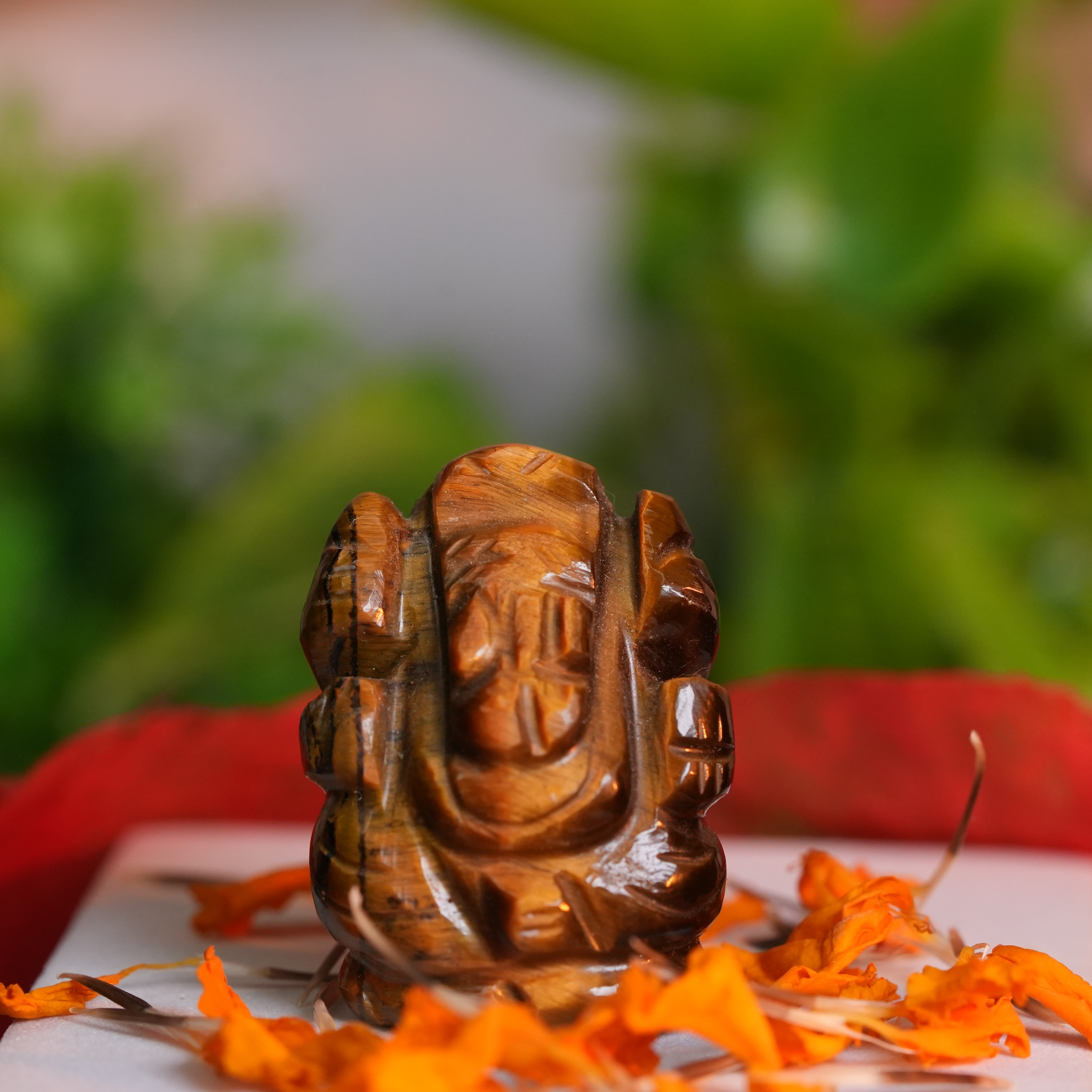 Tiger's Eye Ganesha (Pocket Size)