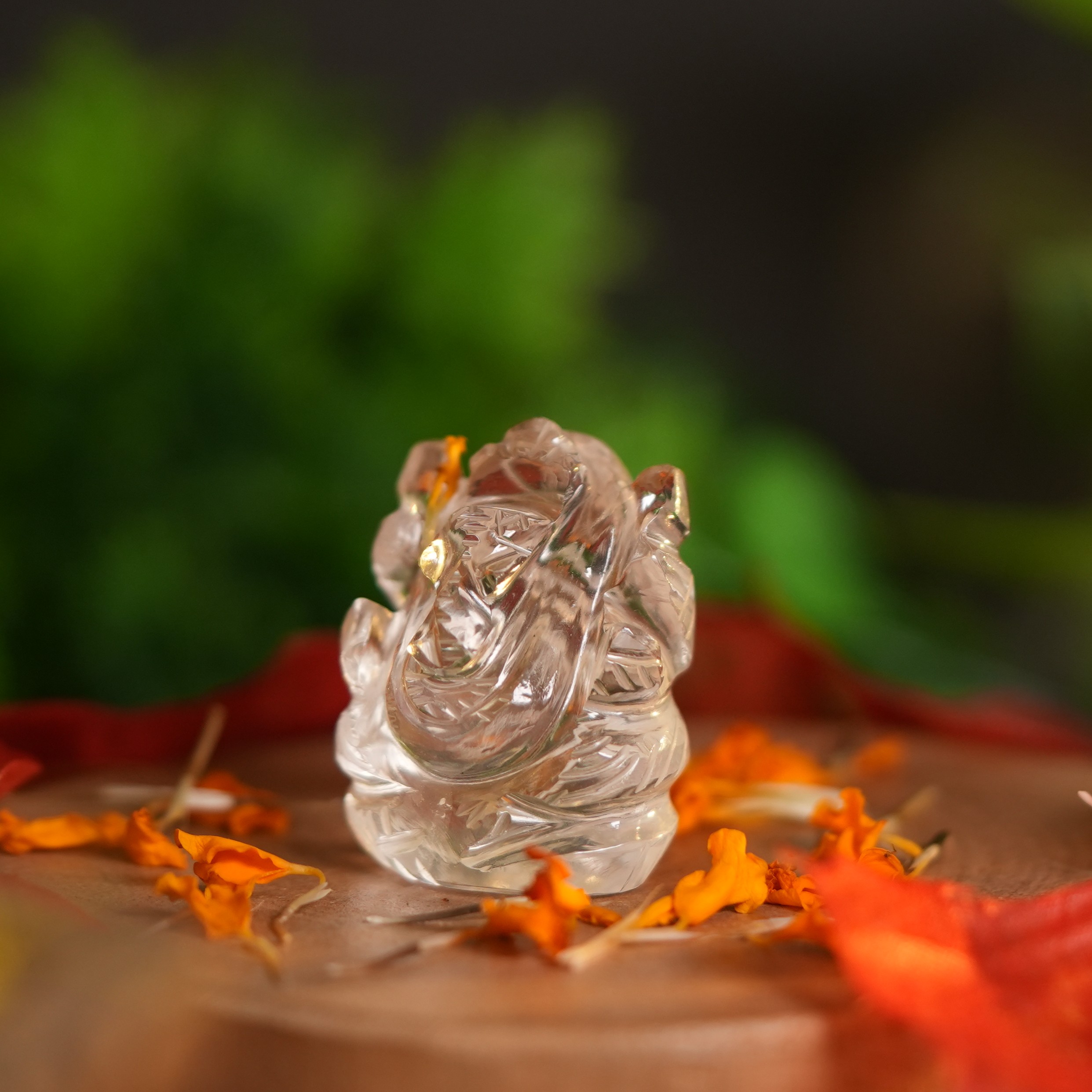 Clear Crystal Ganesha (Pocket Size)