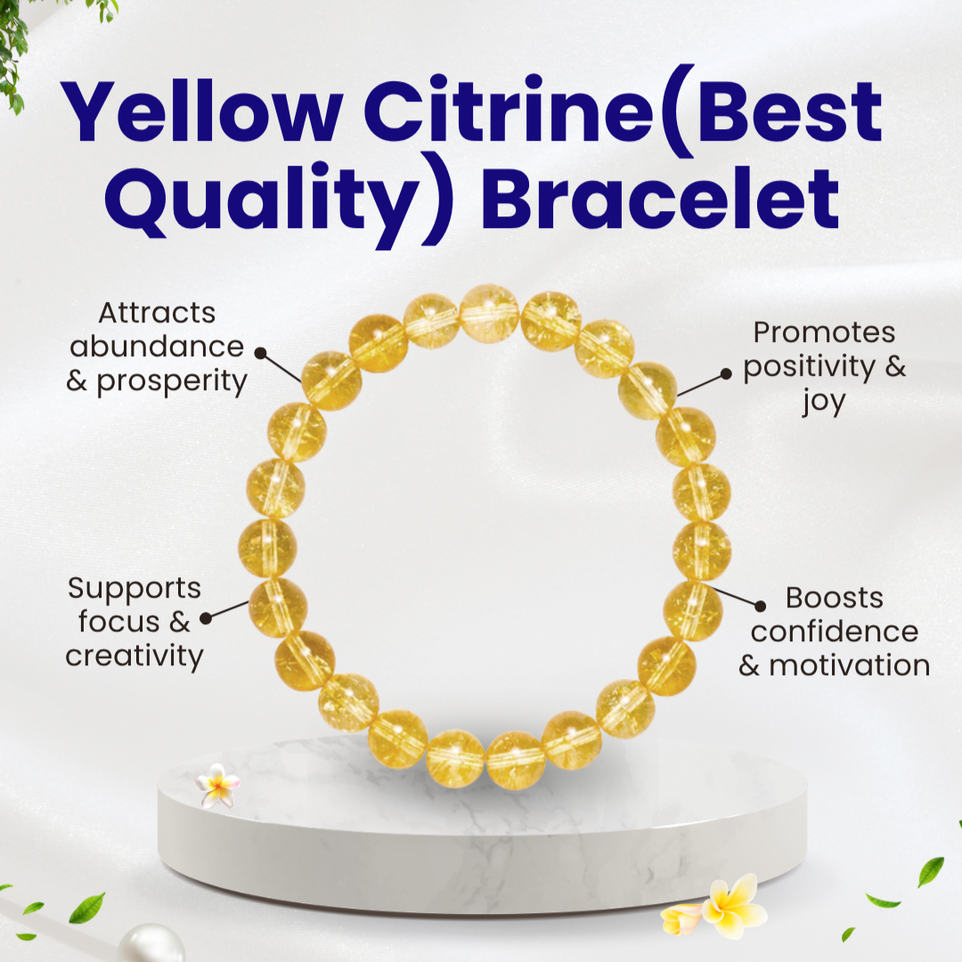 Yellow Citrine(Best Quality) Bracelet